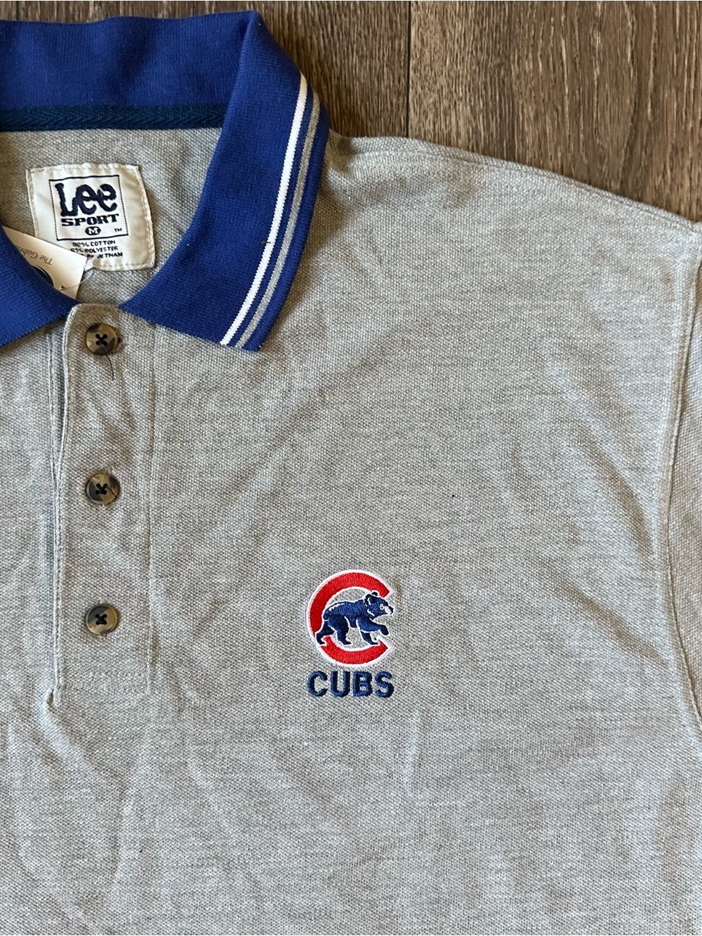 90’s Lee Sport Polo Shirt MLB Embroidered Chicago Cubs Short Sleeve Sz M NWT